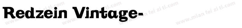 Redzein Vintage字体转换